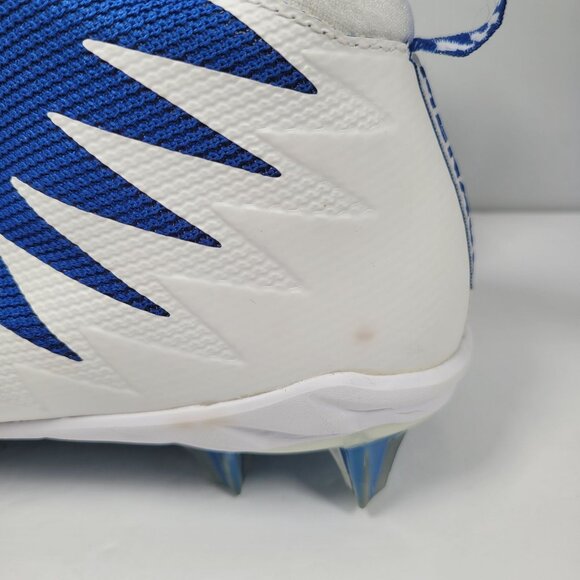 Nike Alpha Menace Pro Mid Men's White & Blue Football Cleats 871451-411 US Sz 12 - Picture 7 of 10